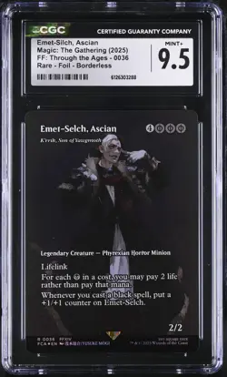 K'RRIK, SON OF YAWGMOTH Final Fantasy Foil Emet-Selch Ascian CGC 9.5 MTG - Image 1