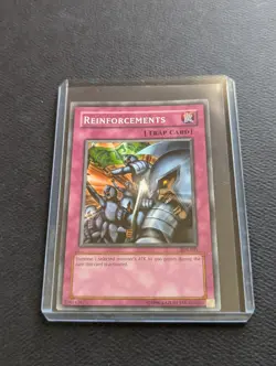 Reinforcements Yu-Gi-Oh! Trap Card SDY-031 1996 Kazuki Takahashi - Image 1