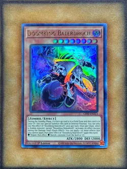 Yugioh Doomking Balerdroch GFP2-EN113 Ultra Rare 1st Ed NM - Image 1
