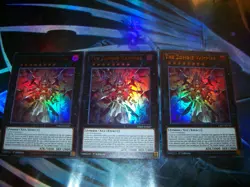 3x The Zombie Vampire 1st Edition Ultra Rare CH02-EN047 Yu-Gi-Oh! - Image 1