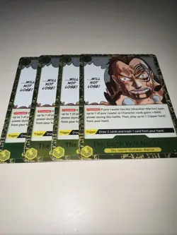 OP08-115 The Earth Will Not Lose! X4 Playset Rare English One Piece TCG Card - Image 4