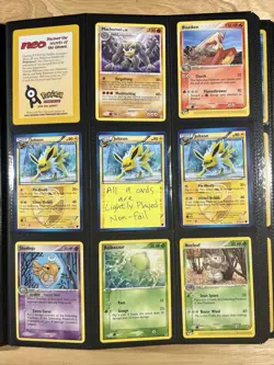Pokemon Binder 207 Cards Collection Reverse Holo, Japanese Holos Vintage (READ) - Image 4