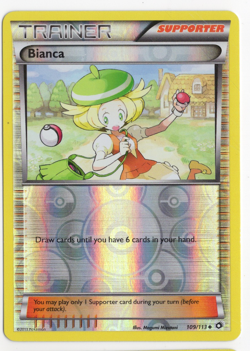 Bianca 109/113 Legendary Treasures Reverse Holo Pokemon Card - Image 1