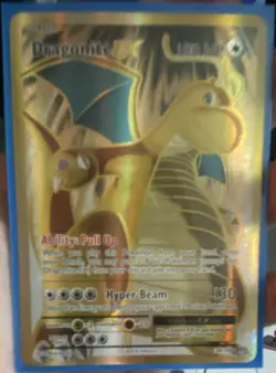 Dragonite EX Full Art Ultra Rare 106/108 Evolutions Holo Pokemon Card - Image 1