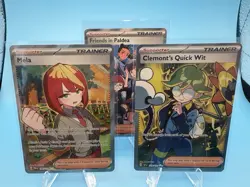 Pokemon TCG Trainer Full Art Lot (3 cards) - All NM - Clemont, Mela, Friends - Image 1