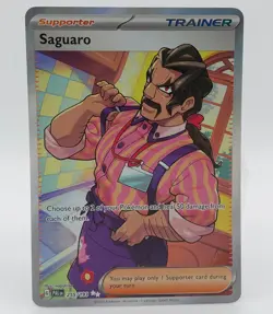 Pokemon Card Saguaro 255/193 Full Art Ultra Rare Paldea Evolved - Image 1
