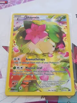 Pokemon TCG Shaymin XY115 Holo Black Star Promo Card NM - Image 1