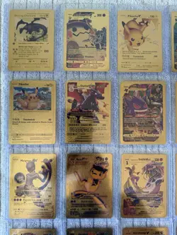Lot Of 25 Gold Foil Fan Art Pokemon Cards - Image 2