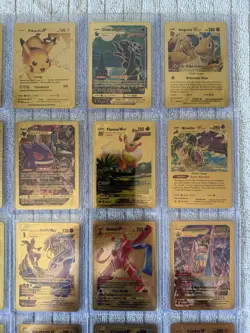 Lot Of 25 Gold Foil Fan Art Pokemon Cards - Image 3