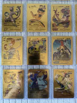 Lot Of 25 Gold Foil Fan Art Pokemon Cards - Image 4