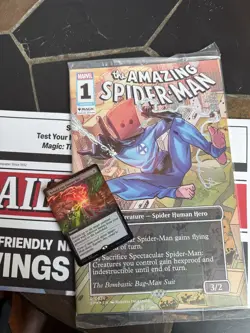Behold The Sinister Six PAX 2025 Promo Card Foil + Comic + paper MTG Spider-Man - Image 1