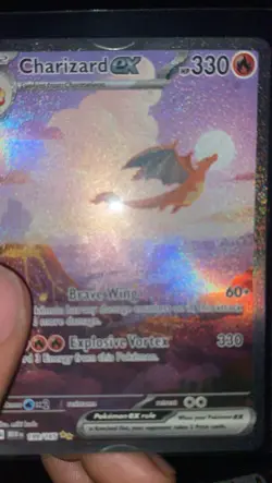 Pokemon TCG Charizard EX 151 Ultra Rare Error Card Full Art - Image 3
