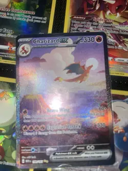 Pokemon TCG Charizard EX 151 Ultra Rare Error Card Full Art - Image 4