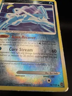 Pokemon Suicune 19/132 Secret Wonders Reverse Holo Rare Basic English Card MP - Image 5