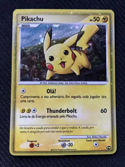 PIKACHU HOLO - POKEMON PW PROMO EXCELLENT ETAT PORTUGAIS PORTUGUESE - Image 1