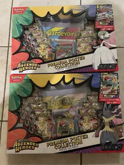 2x Pokemon Ascended Heroes Premium Poster Collection Set Gardevoir + Lucar NEW - Image 1