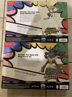 2x Pokemon Ascended Heroes Premium Poster Collection Set Gardevoir + Lucar NEW - Image 2