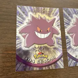 Pokemon 1998 Topps #94 Gengar Holo Foil And Regular! 2 Card Lot - Image 3