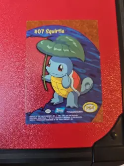 2000 Topps Pokemon Squirtle #07 TV Animation Edition PC4 - Image 2
