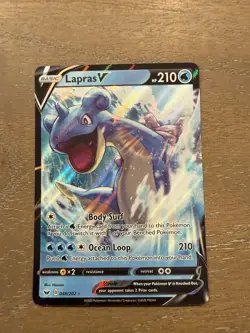 Lapras V 049/202 - Sword & Shield Base Set - NM Ultra Rare - Pokemon TCG - Image 1