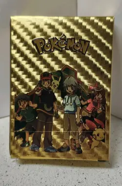 Gold Textured Pokemon Deck Gold Foil - Image 1