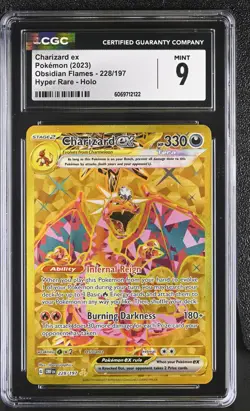 Charizard ex 228/197 - CGC Gem Mint 9 - Obsidian Flames - Pokemon TCG 2023 - Image 1
