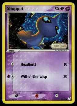 Pokemon Card - Shuppet Legend Maker 63/92 Reverse Holo Stamped - Image 1