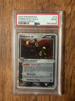 Umbreon ex PSA 2 - 112/115 - 2005 EX Holo - Unseen Forces - Pokemon - Image 1