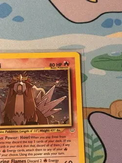 Pokemon TCG Neo Revelation 1st Edition Holo Rare Entei 6/64 - Image 4