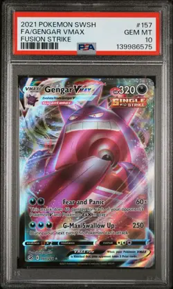 Gengar VMAX 157/264 Pokemon Swsh:Fusion Strike PSA 10 Gem Mint - Image 4