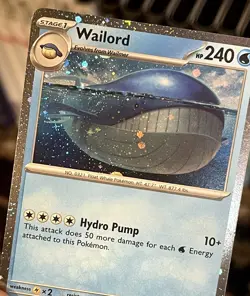Wailord 041/159 Cosmos Holo Promo JTG Pokemon Journey Together SWIRL 🌀 LP - Image 1