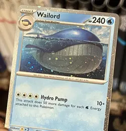 Wailord 041/159 Cosmos Holo Promo JTG Pokemon Journey Together SWIRL 🌀 LP - Image 2
