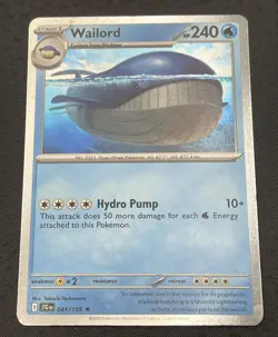 Wailord 041/159 Cosmos Holo Promo JTG Pokemon Journey Together SWIRL 🌀 LP - Image 4