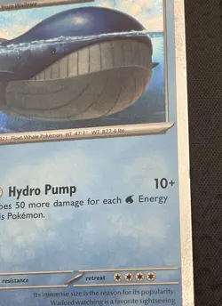 Wailord 041/159 Cosmos Holo Promo JTG Pokemon Journey Together SWIRL 🌀 LP - Image 5