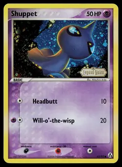 Pokemon Card - Shuppet Legend Maker 63/92 Reverse Holo Stamped - Image 1