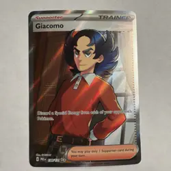 Giacomo 138/131 SV: Prismatic Evolutions Ultra Rare Pokemon TCG Trainer - Image 1