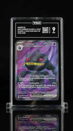 2023 Pokemon Scarlet & Violet Banette ex #229/198 Tag 9 Mint Ultra Rare - Image 1