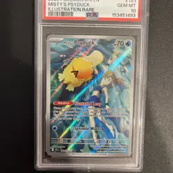 2025 POKEMON DRI EN-DESTINED RIVALS ILLUSTRATION RARE MISTY'S PSYDUCK PSA 10 - Image 2