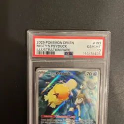 2025 POKEMON DRI EN-DESTINED RIVALS ILLUSTRATION RARE MISTY'S PSYDUCK PSA 10 - Image 3