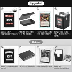 Kabinka Deck Box for MTG Commander Display, 5 in 1 Trading Card Storage Box Fits - Image 2