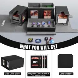 Kabinka Deck Box for MTG Commander Display, 5 in 1 Trading Card Storage Box Fits - Image 5