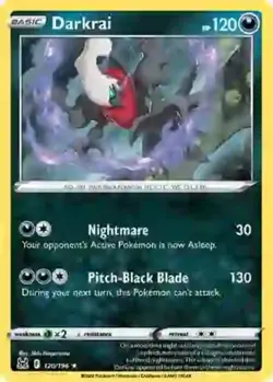 Darkrai - 120/196 - Holo Rare - Reverse Holo NM, English Pokemon Lost Origins - Image 1