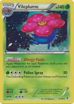 Vileplume - 3/149 - Holo Rare NM, English Pokemon Boundaries Crossed - Image 1