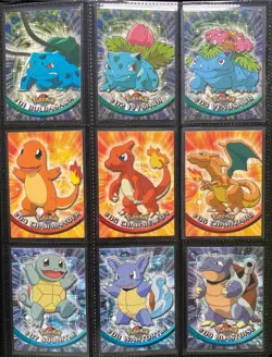 Pokemon TOPPS Series 1 - Complete BLACK logo set 90/90 - Excellent condition - Image 3