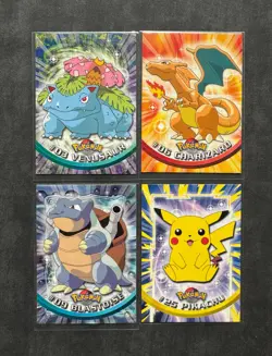 Pokemon TOPPS Series 1 - Complete BLACK logo set 90/90 - Excellent condition - Image 4