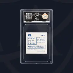 Pikachu 1996 Pokemon Amada Sticker Collection 1 Holo Ace Grade 9 - Image 2