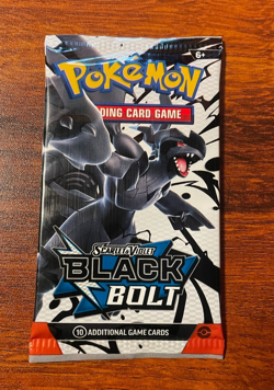 Pokemon TCG: Black Bolt BoosterPack - Saealed Scarlet & Violet SV (5 pack lot) - Image 2