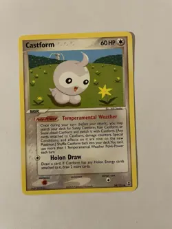 Pokemon CASTFORM 34/113 Uncommon (2005 Delta Species) LP R3B - Image 1