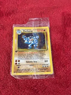 1999 Pokemon 1st Edition Base Set - Machamp- 8/102 Partially Sealed - Image 1