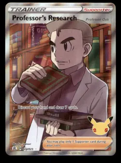 Professor's Research (Professor Oak) 024/025 Celebrations Pokemon TCG NM - Image 1